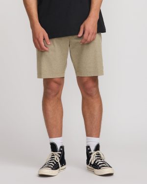 Crossfire Submersible 19 Hybrid Shorts - Khaki