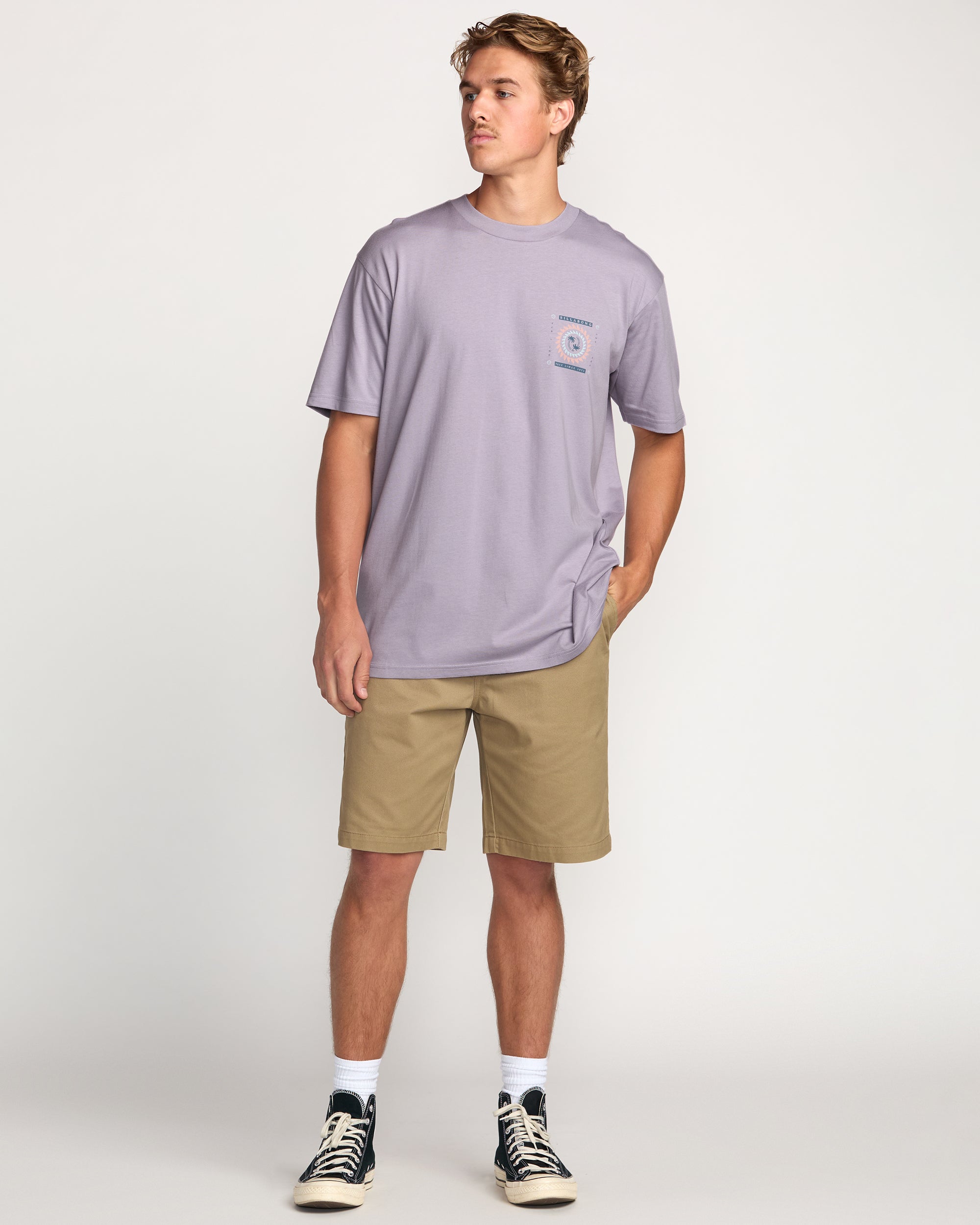 Spun Out Premium Tee - Light Purple - Image 5