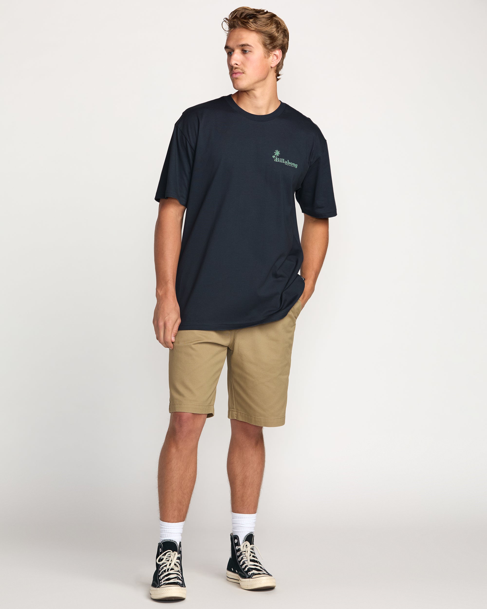 Checking In Regular Tee - Aged Indigo - Image 5