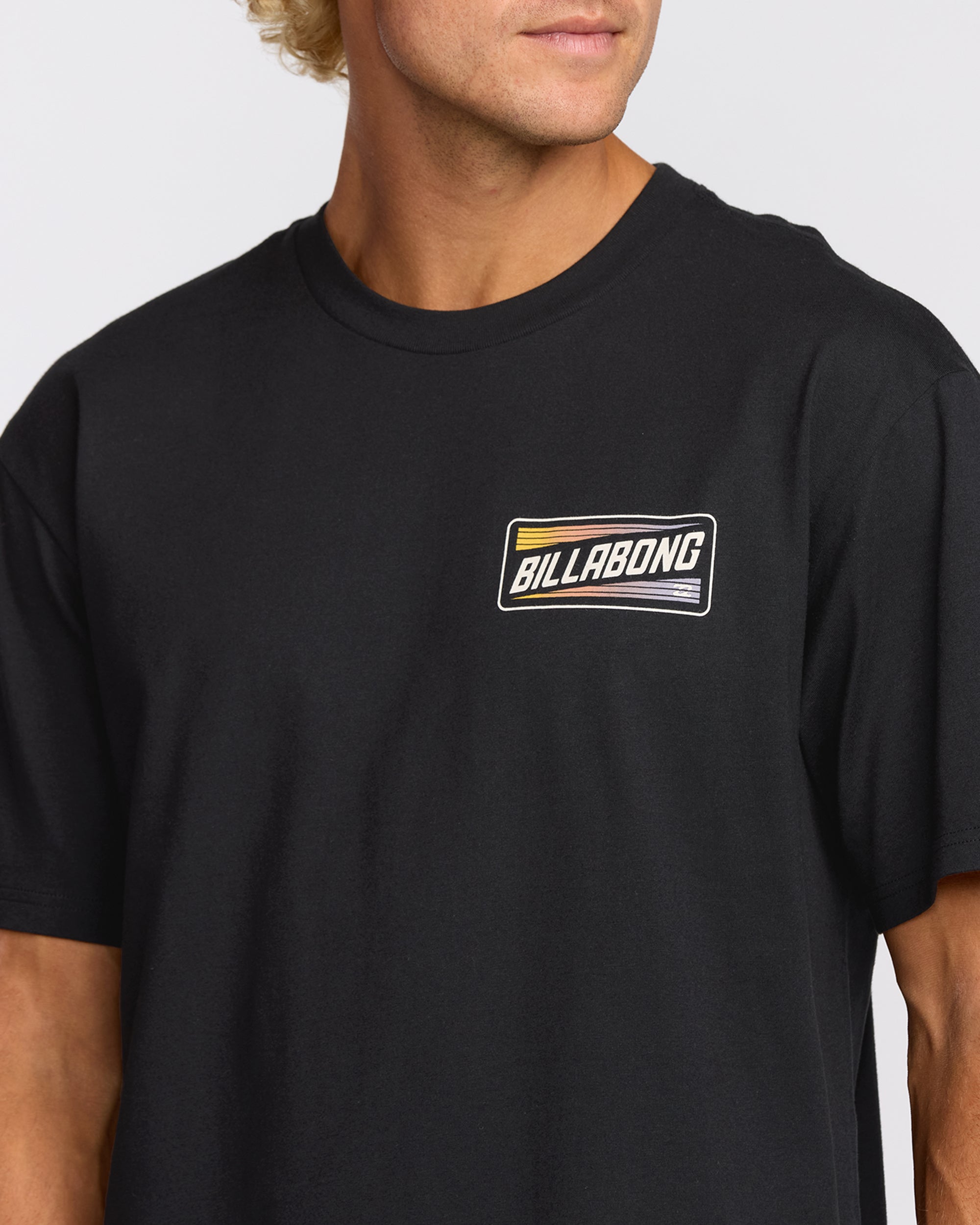 Walled Regular Short Sleeve T-Shirt - Black - Image 5