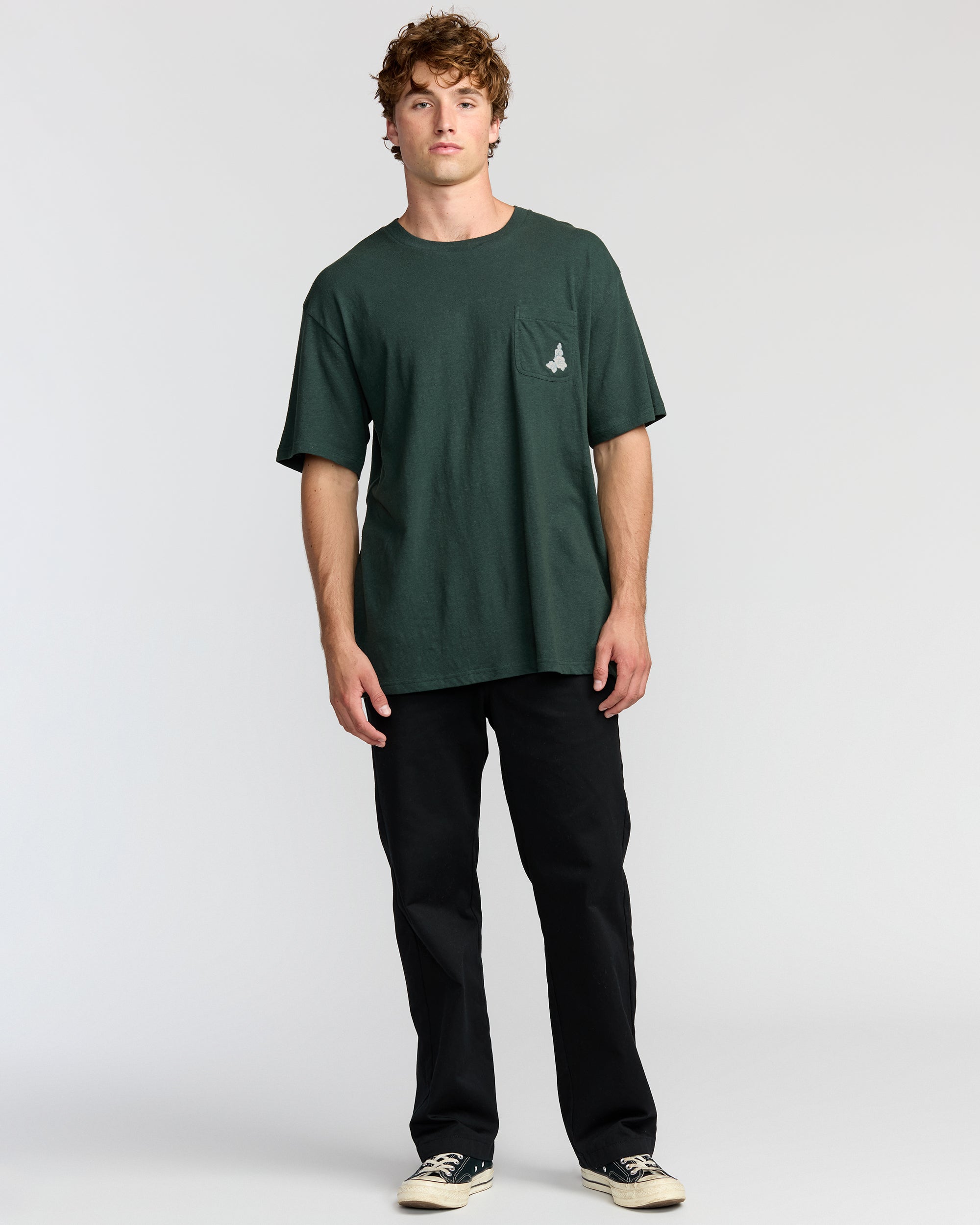 Austin Garage Regular Pocket Short Sleeve T-Shirt - Teal - Image 3