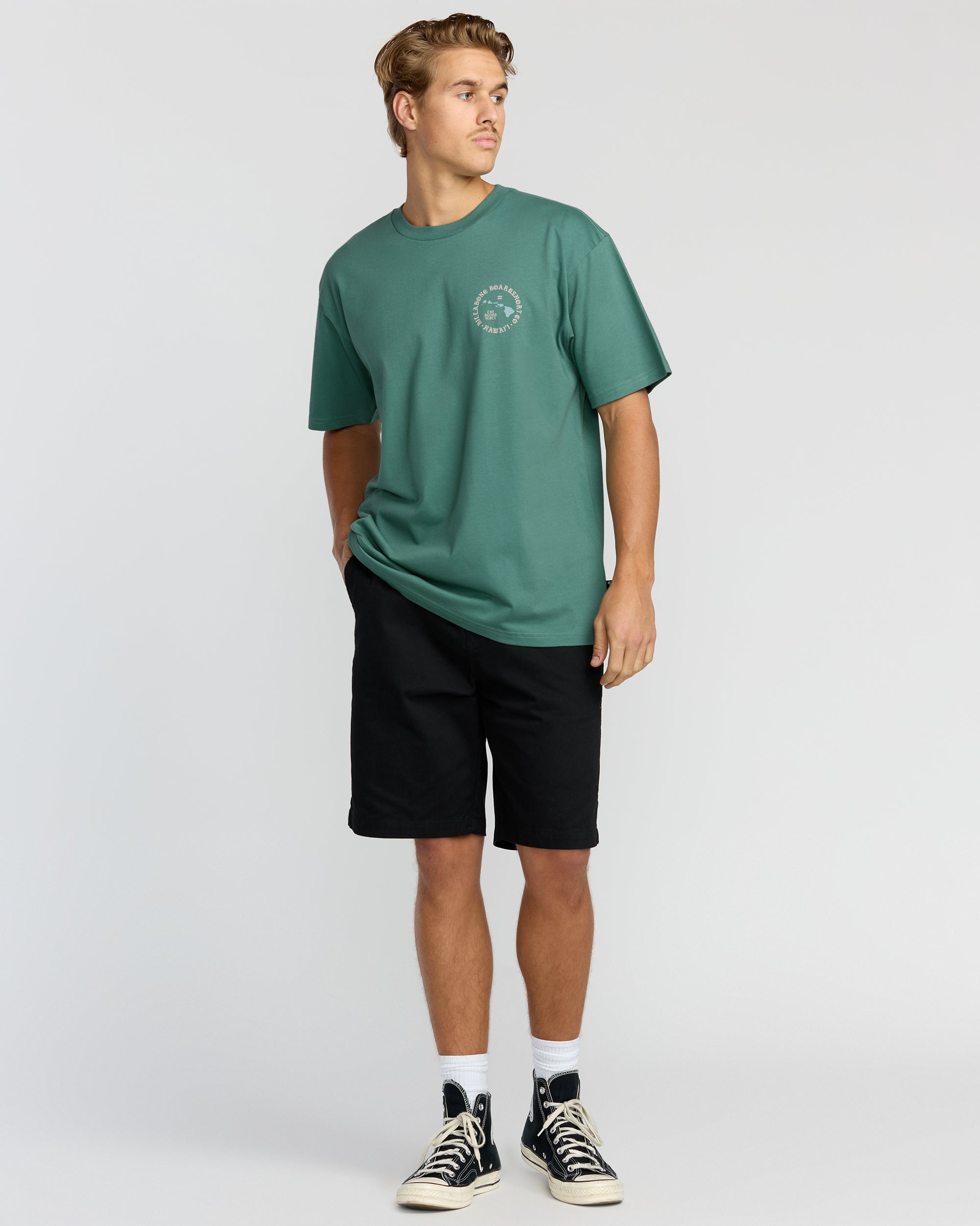 Aloha Island Hi Regular Short Sleeve T-Shirt - Sage Green - Image 4