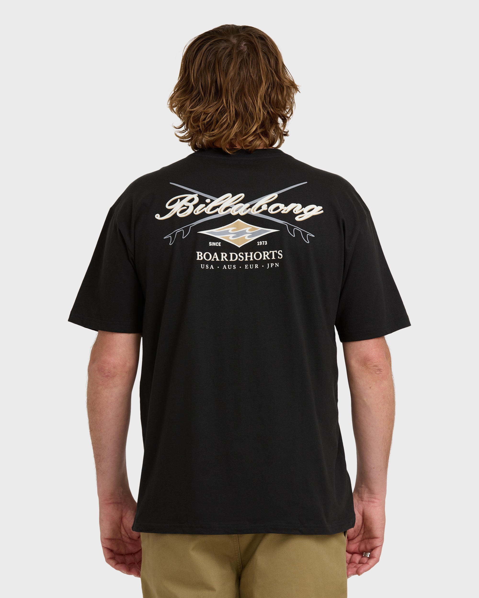 Crossboards Sleeve Short Sleeve T-Shirt - Chino - Washed Black - Image 2