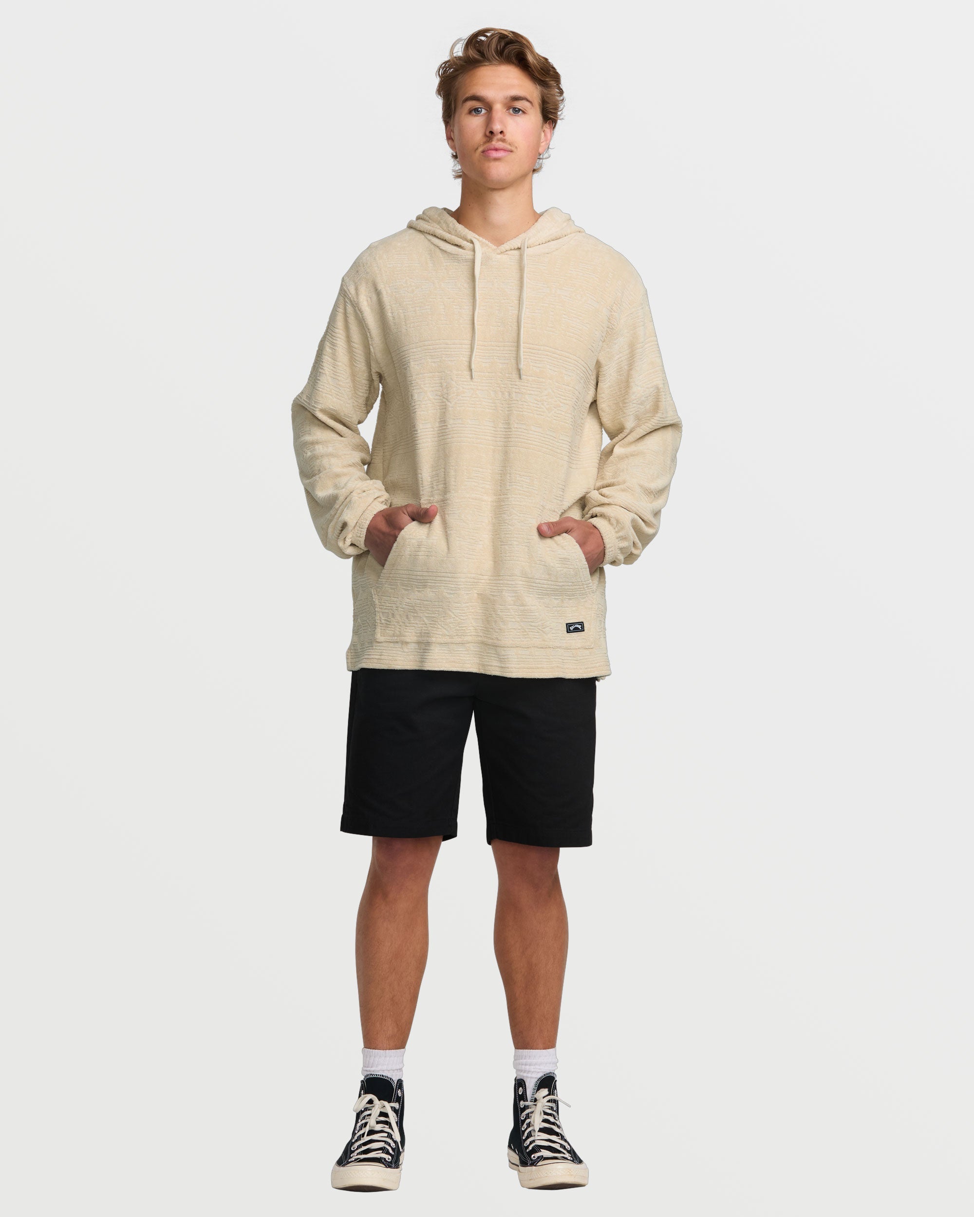 Flecker Jacquard Pullover Sweatshirt - Chino - Image 5