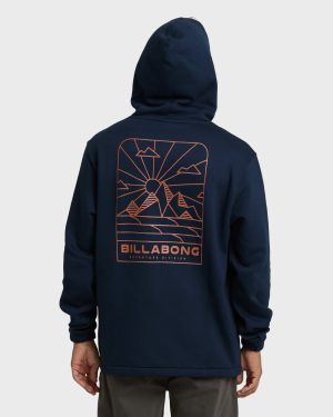 Compass Pullover Sweatshirt - Navy