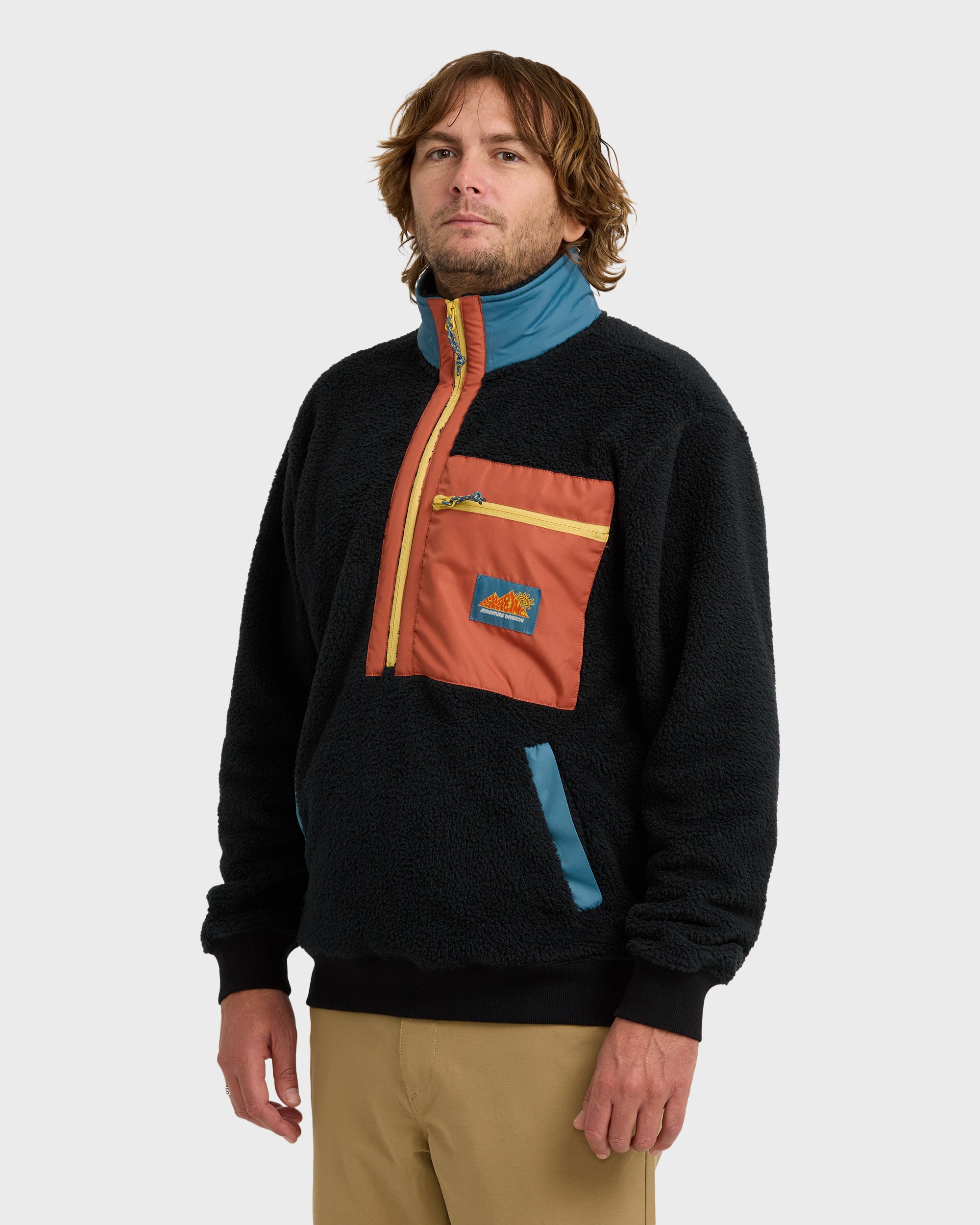 Boundary Peak Neck Sweatshirt - Black - Image 4