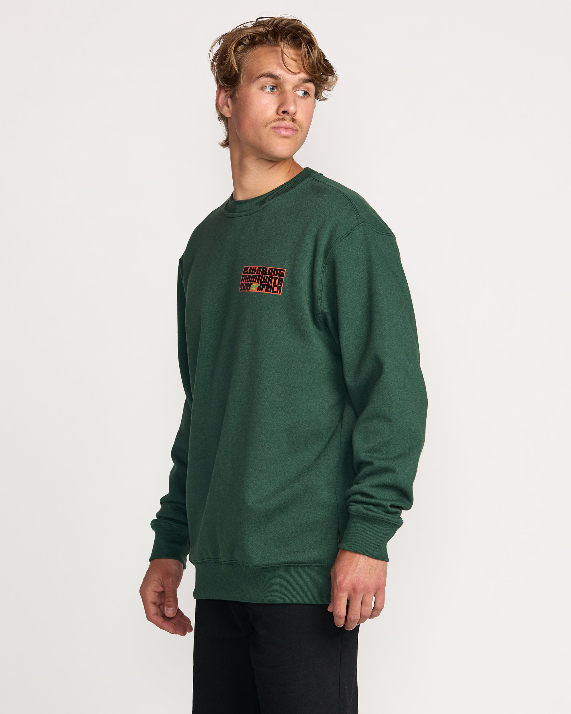Billabong x Mami Wata Surf Africa Crew Sweatshirt - Forest - Image 3