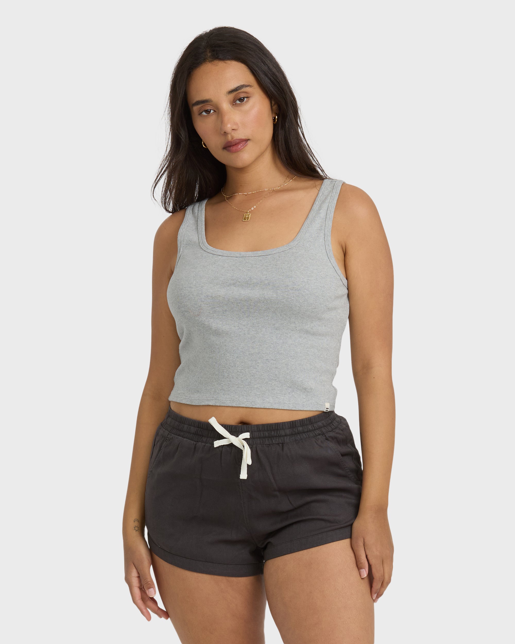 Goddess Knit Tank - Heather Grey - Image 6