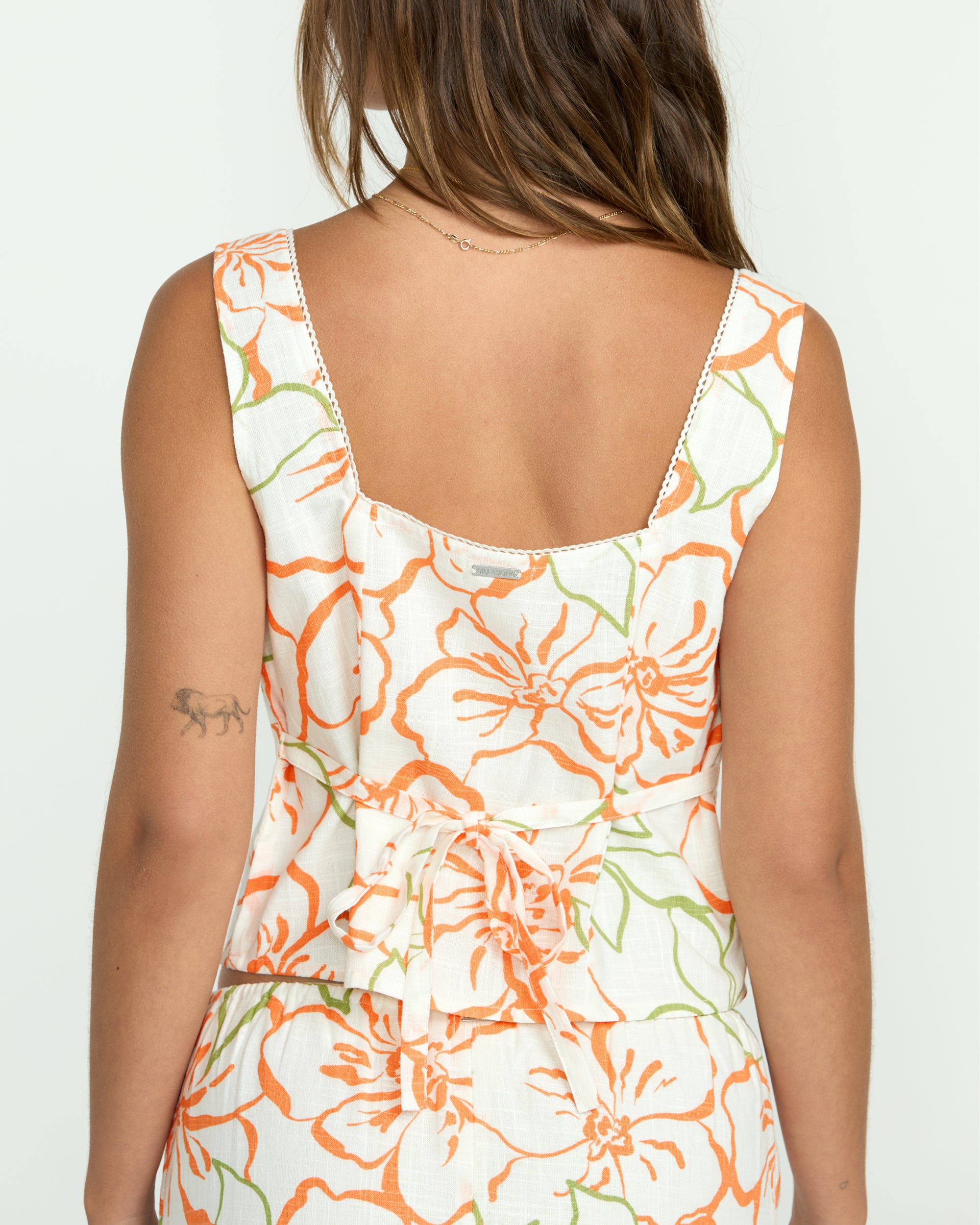 Feelin Free Woven Tank - Salt Crystal - Image 6