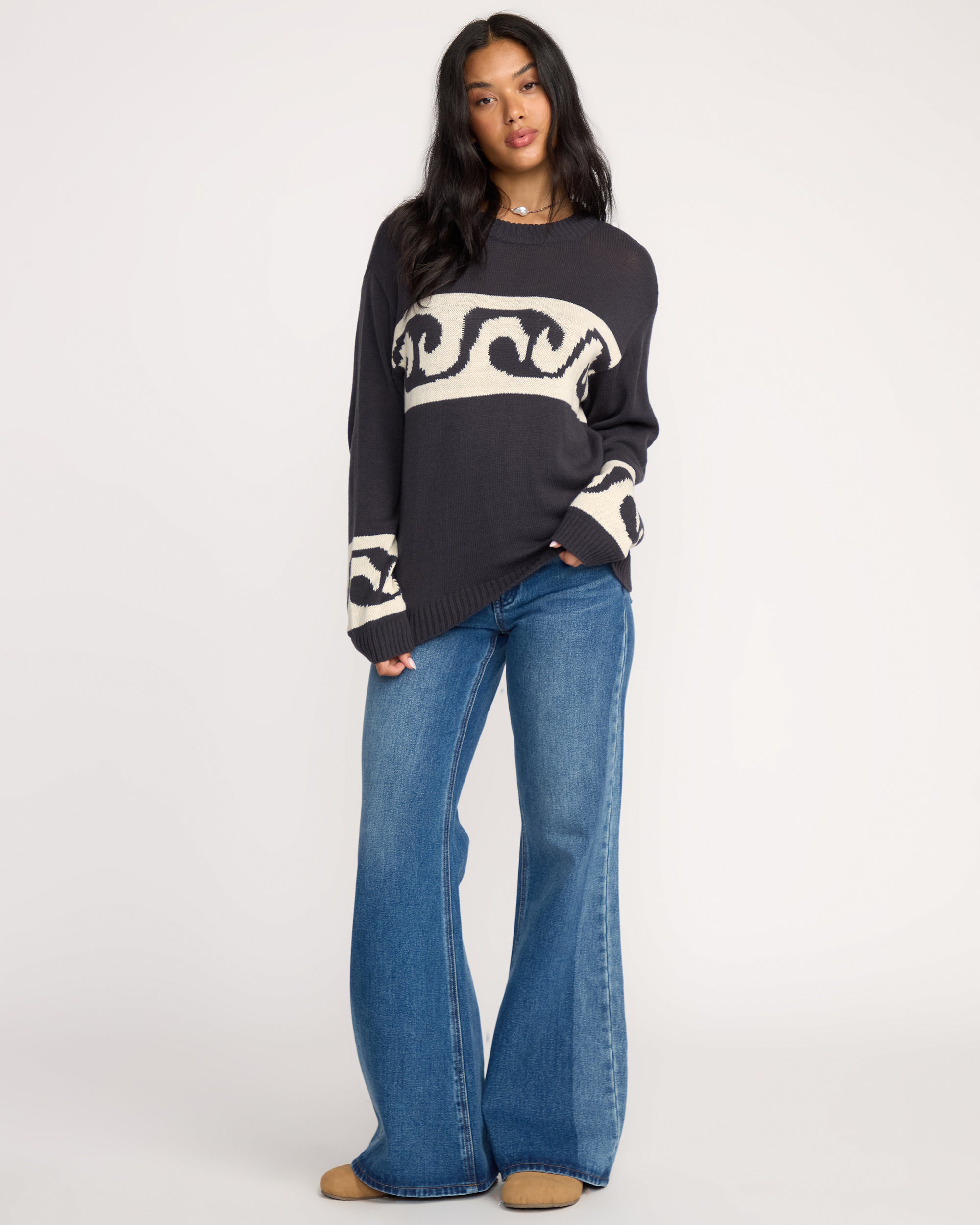 Wave Fade Sweater - Black Sands - Image 3