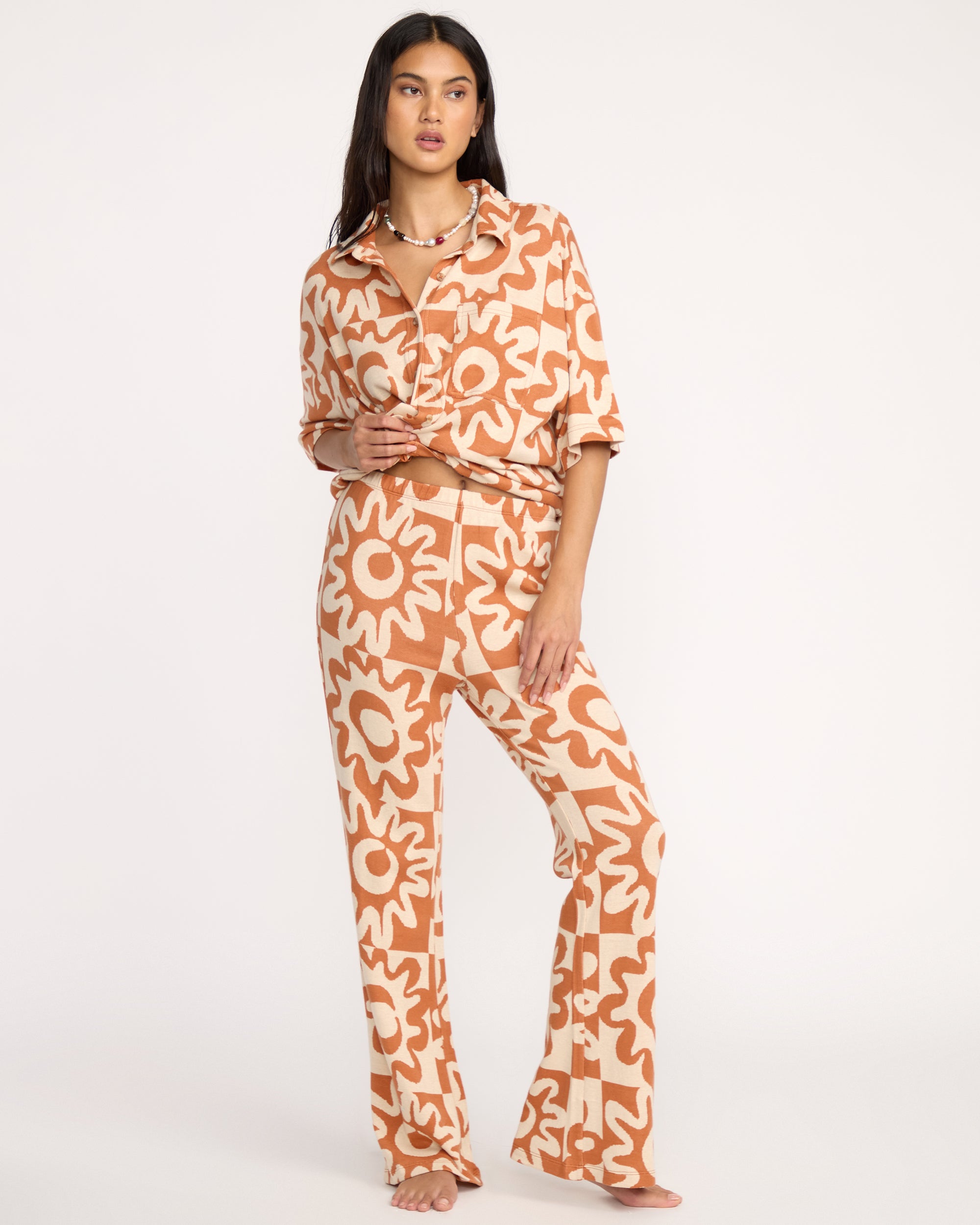 Lost Waves Knit Pants - Sunburnt - Image 3