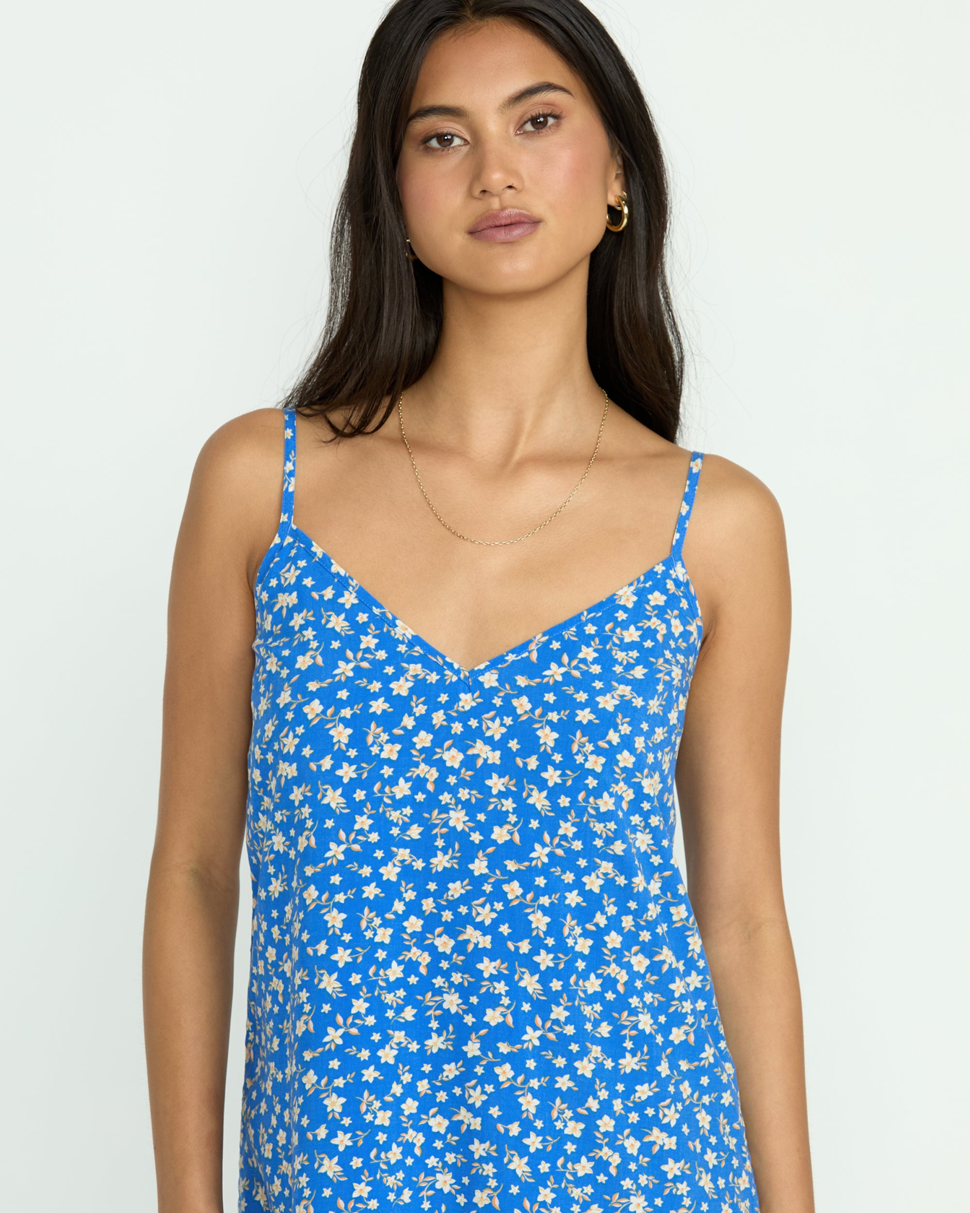 90S Babe Mini Dress - True Blue - Image 2