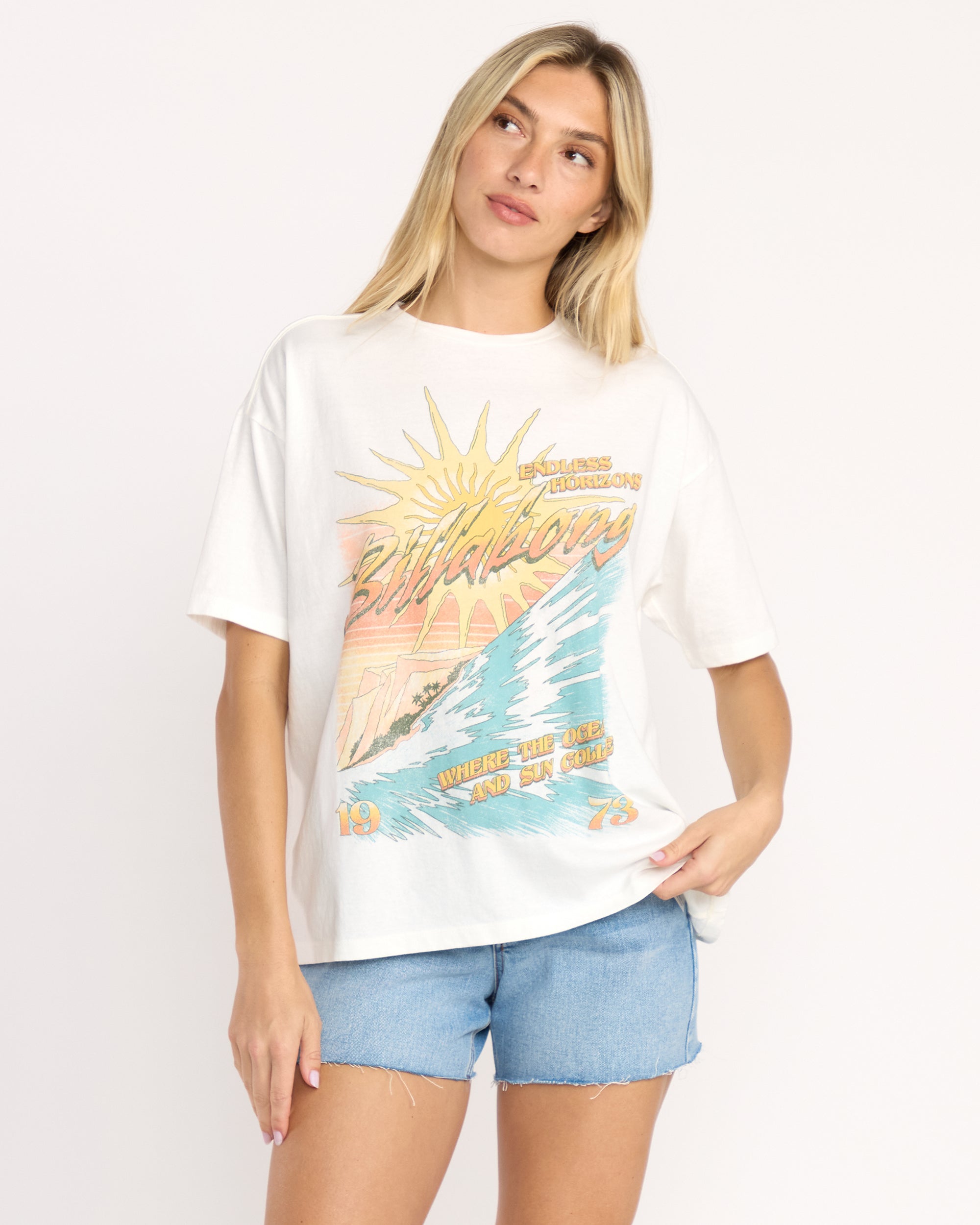Where Suns Collide T-Shirt - Salt Crystal - Image 2