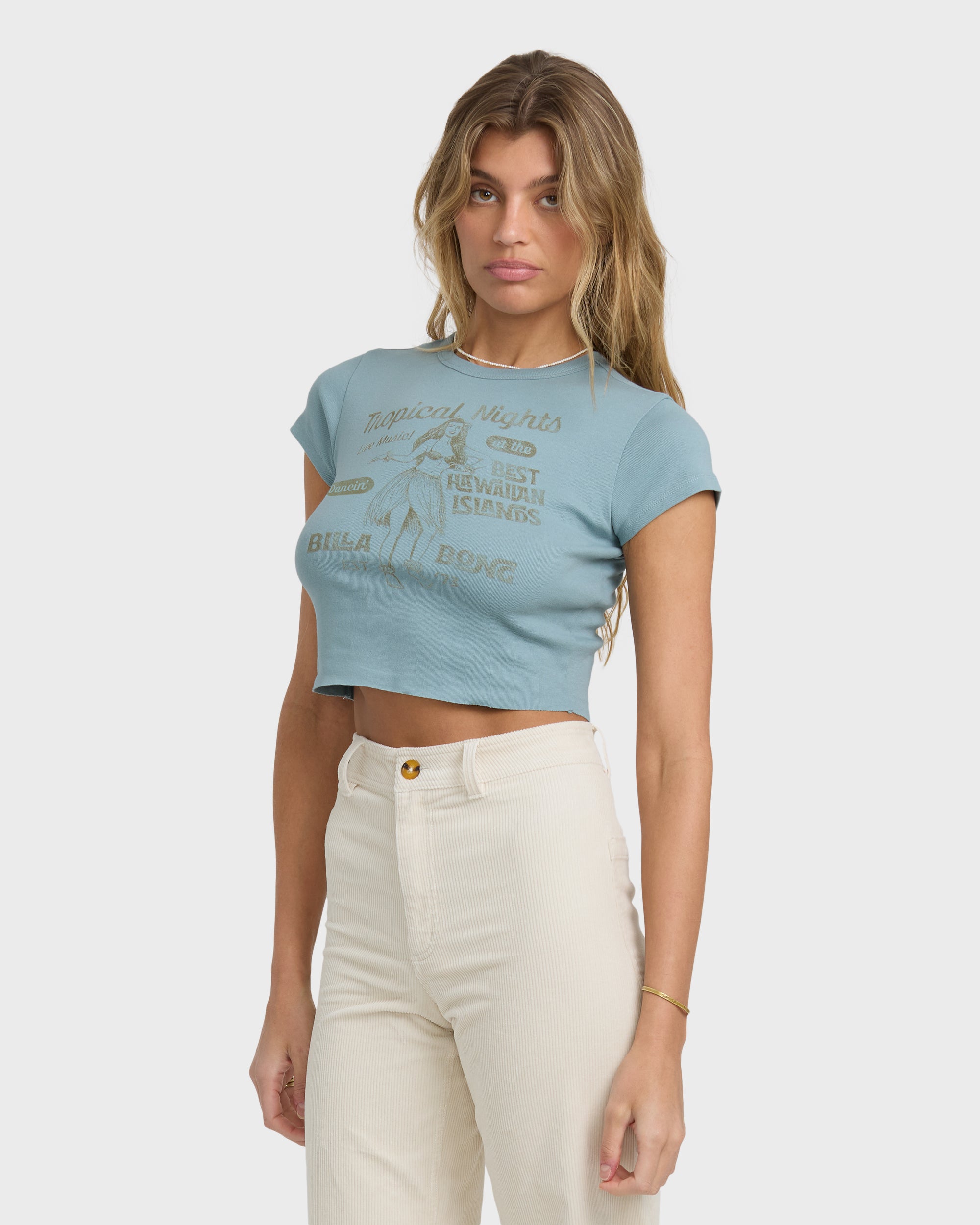 Pretty Sweet Day Short Sleeve T-Shirt - Mineral Blue - Image 4