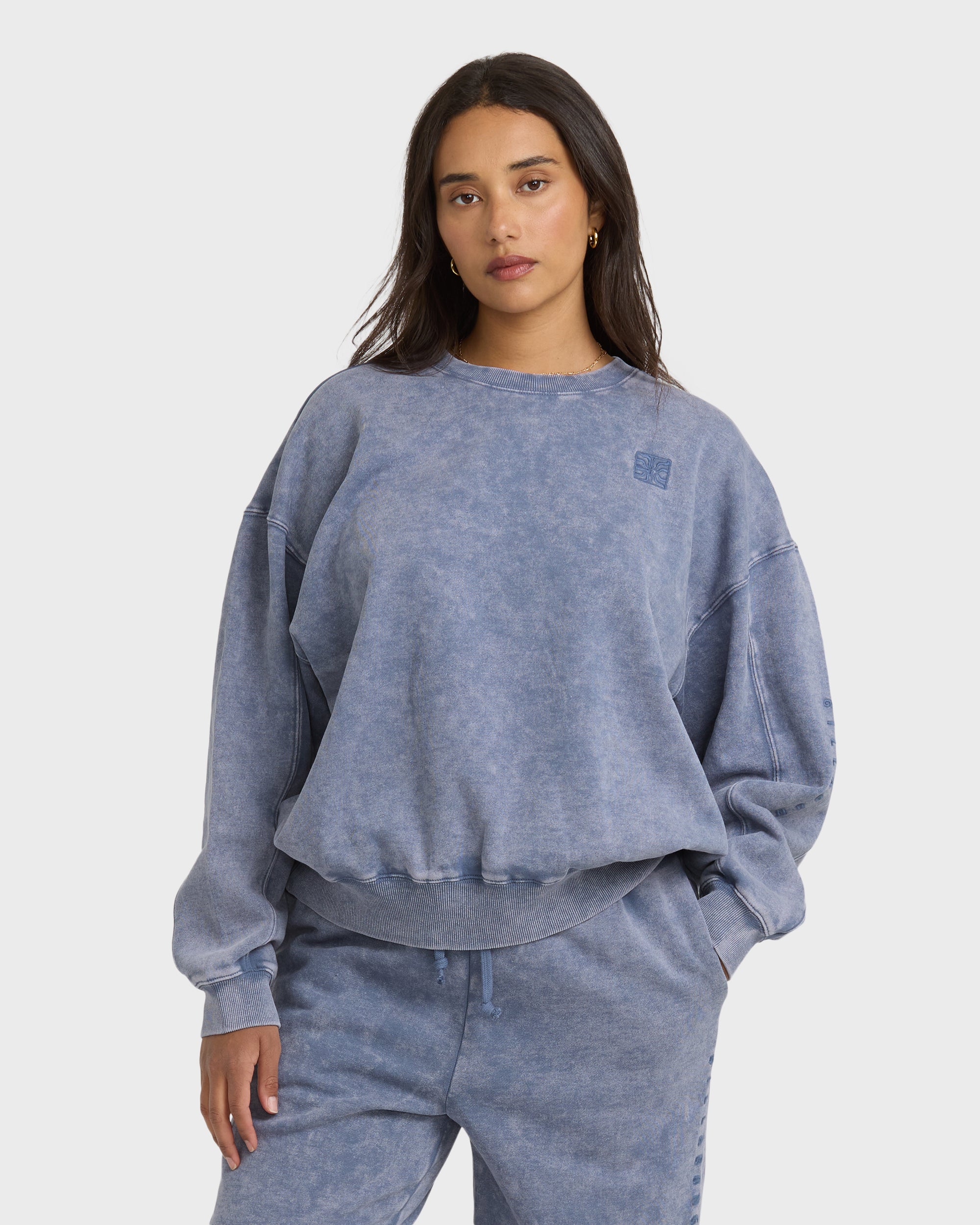 Saltwashed Kendal Crewneck Sweatshirt - Stone Blue - Image 7