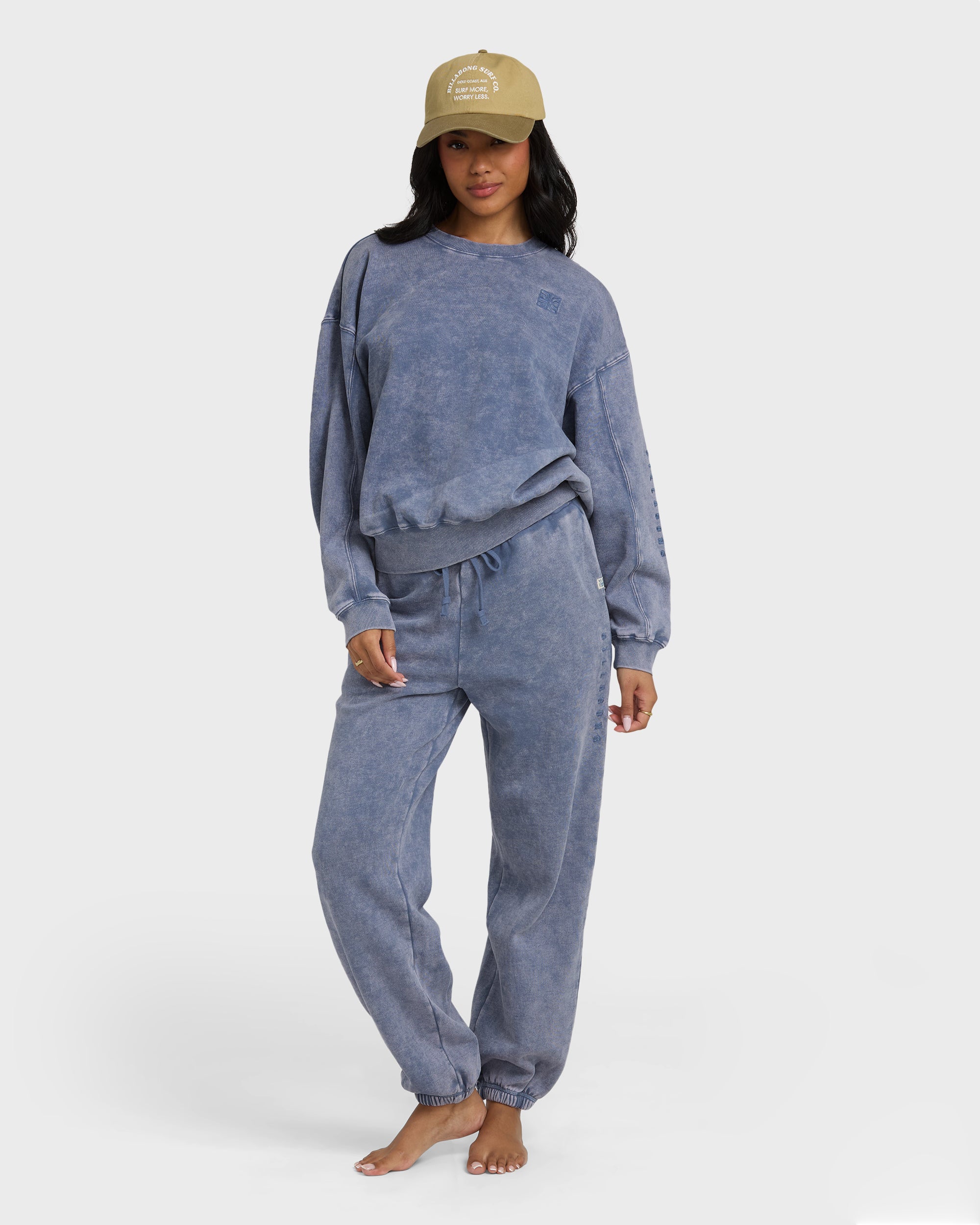 Saltwashed Kendal Crewneck Sweatshirt - Stone Blue - Image 3