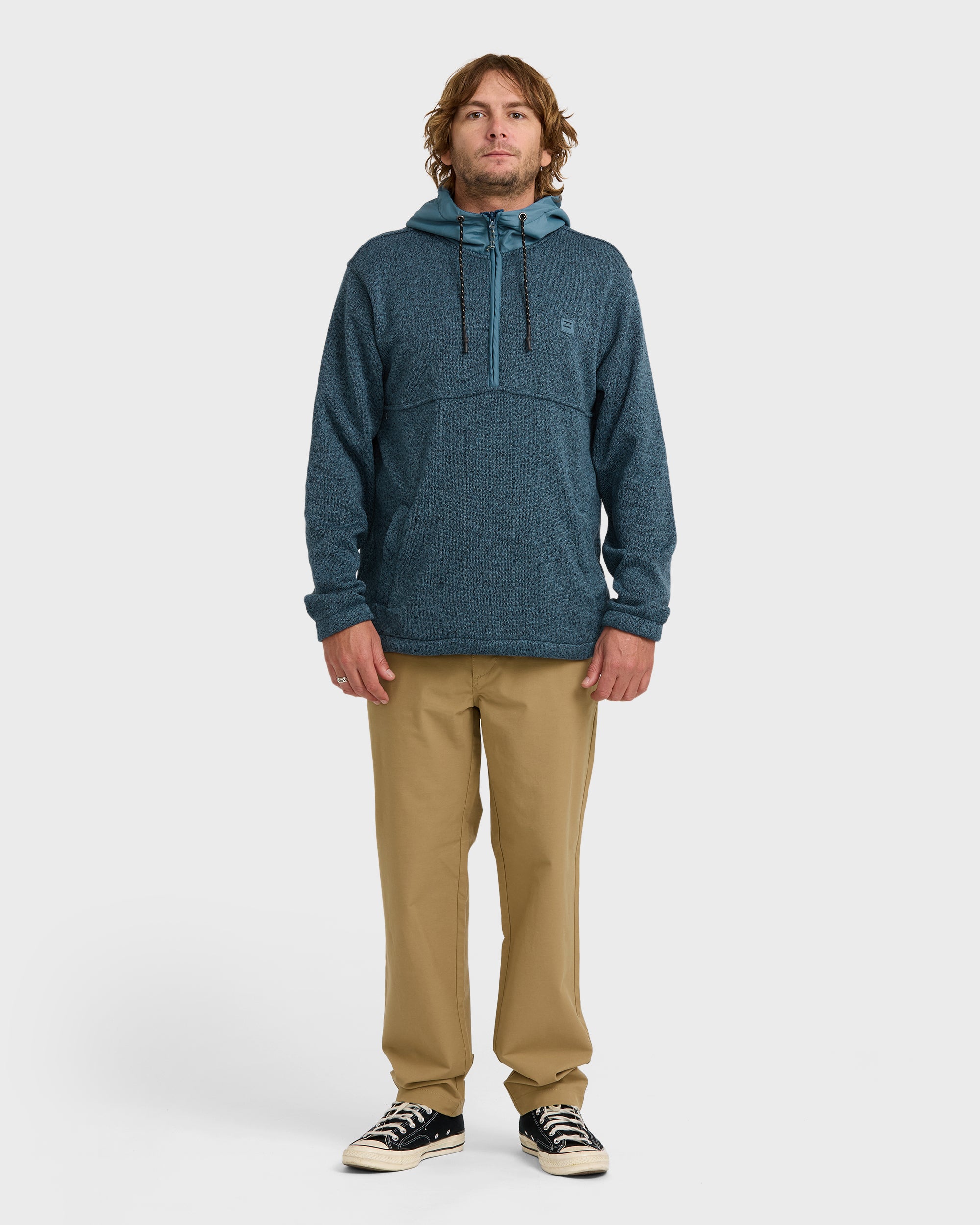 A/Div Boundary Hooded Half-Zip Pullover - Real Teal - Image 3