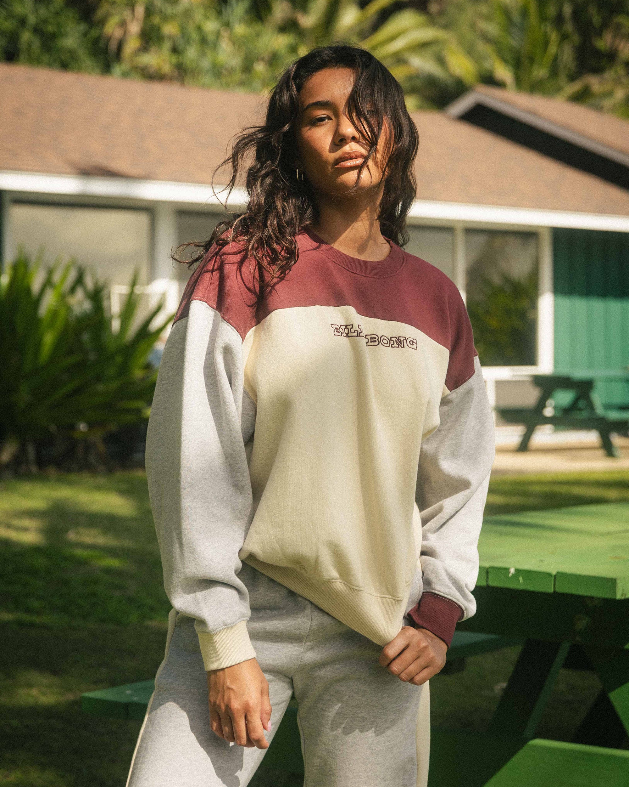 Get It Kendal Crewneck Sweatshirt - Pinot