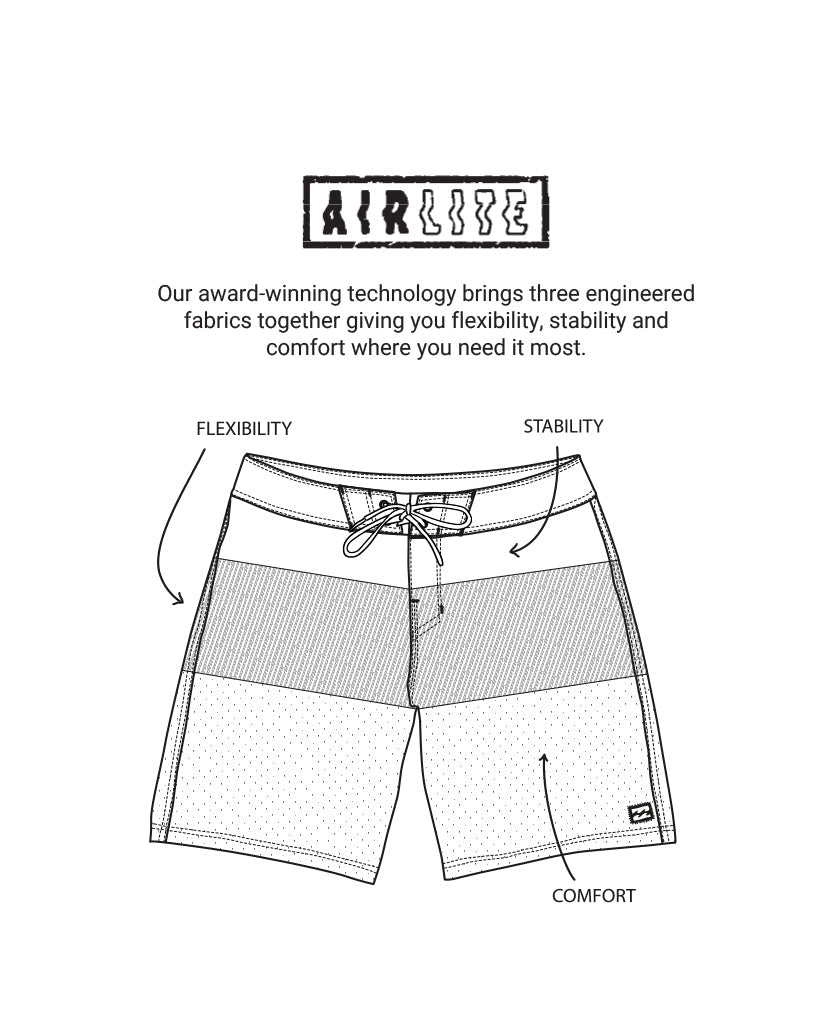Straddie Airlite 20 Boardshorts - Steel Blue - Image 3
