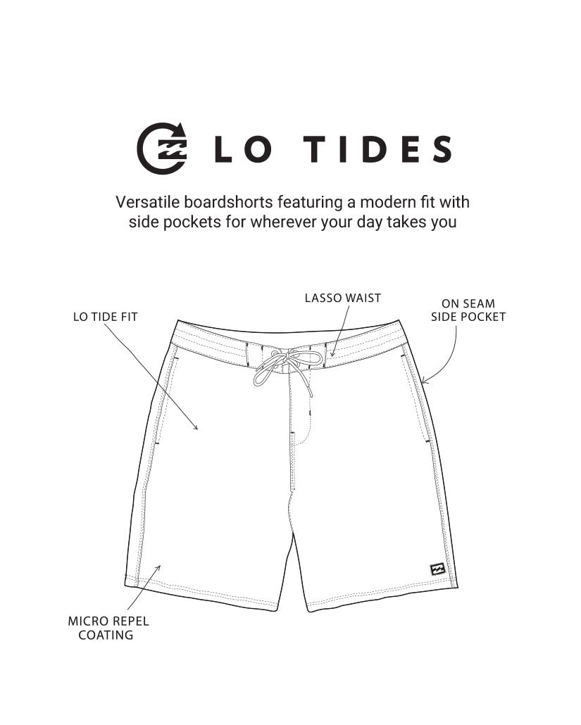 73 Lo Tide 18 Boardshorts - Deep Blue - Image 3